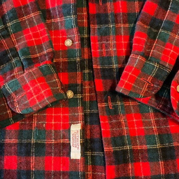 VIntage Pendelton Mens Shirt Jacket Wool Tartan Medium - Picture 2 of 15
